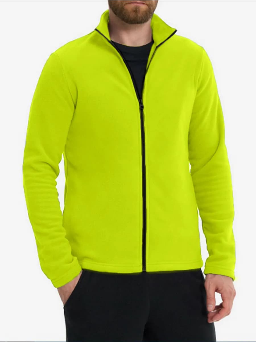 Флисовая кофта на молнии без карманов