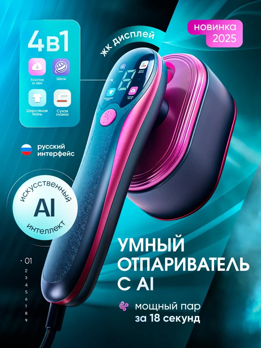 Отпариватель ручной для одежды вертикальный мощный