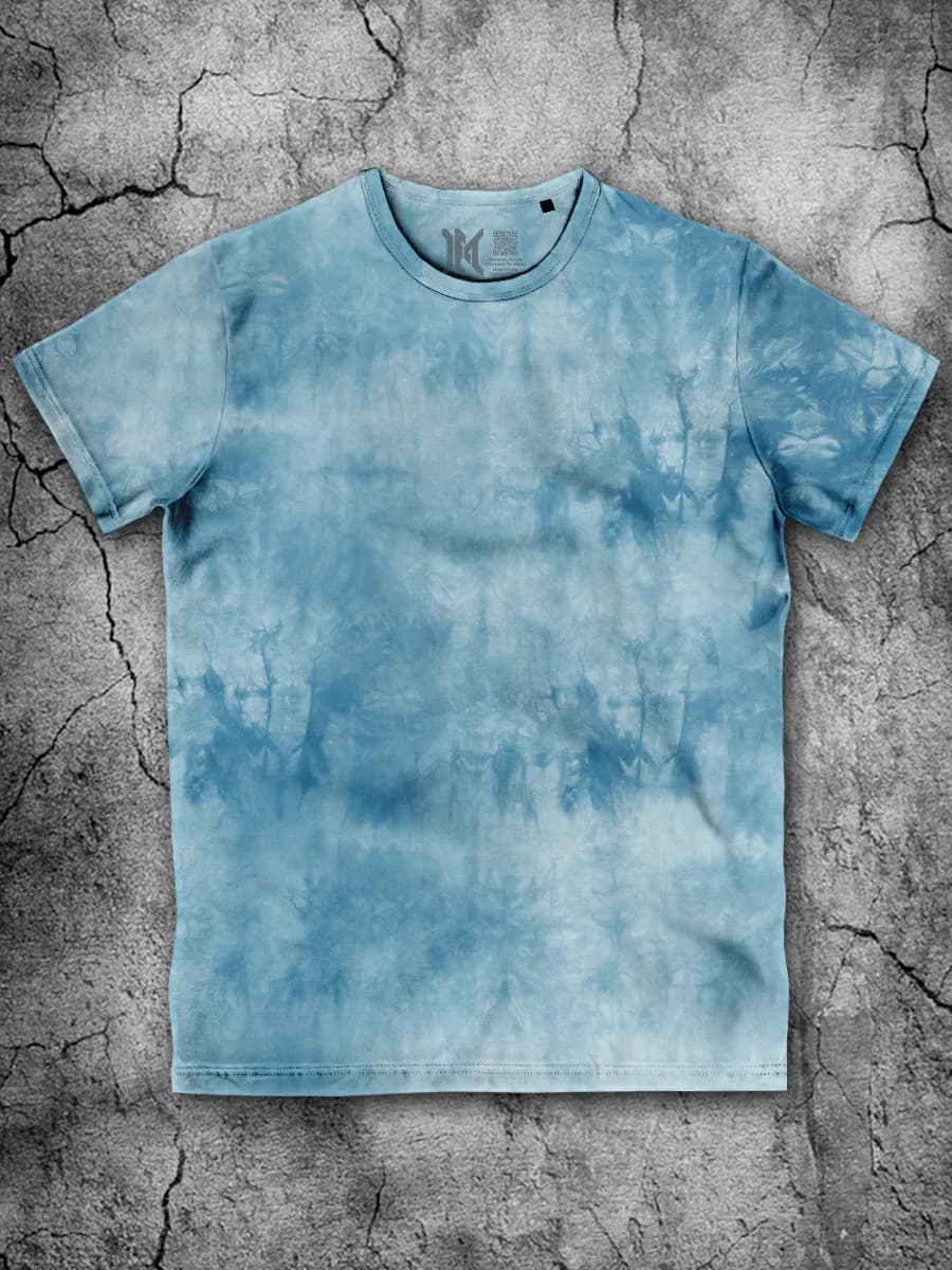 Футболка мужская тай дай хлопок однотонная для мужчин