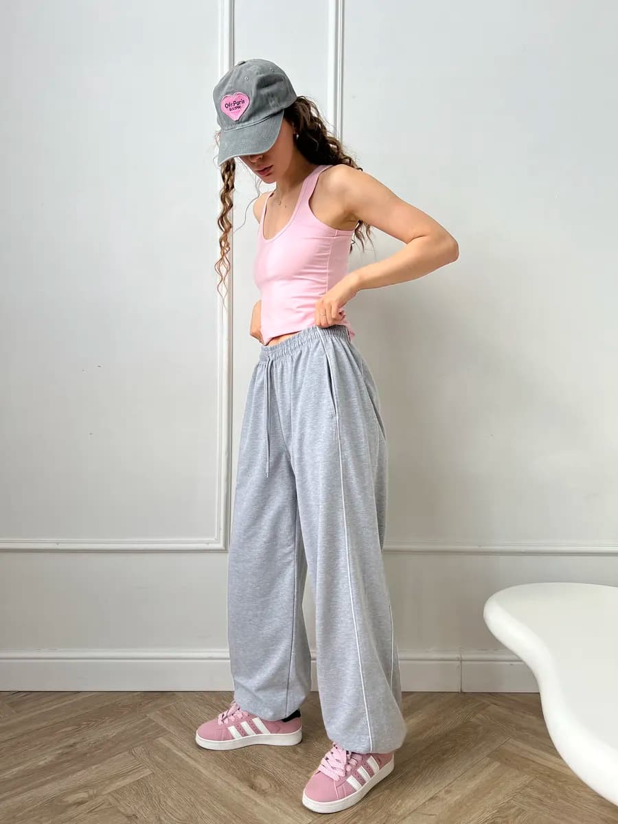 Спортивные штаны широкие оверсайз y2k - фото 1