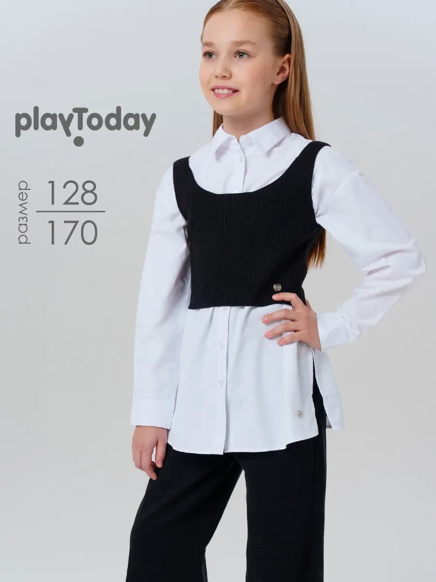 Жилет школьный укороченный