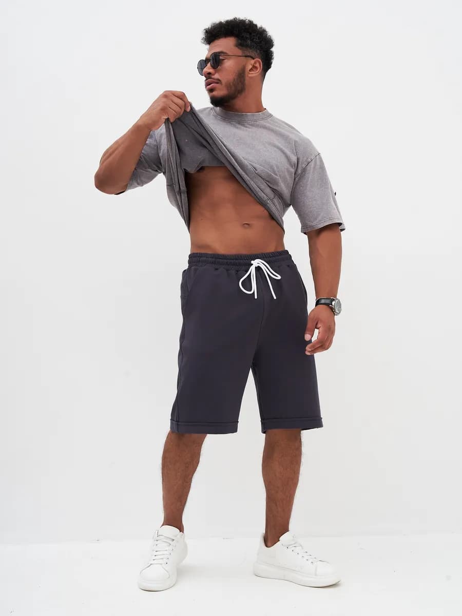 Шорты летние с подворотом