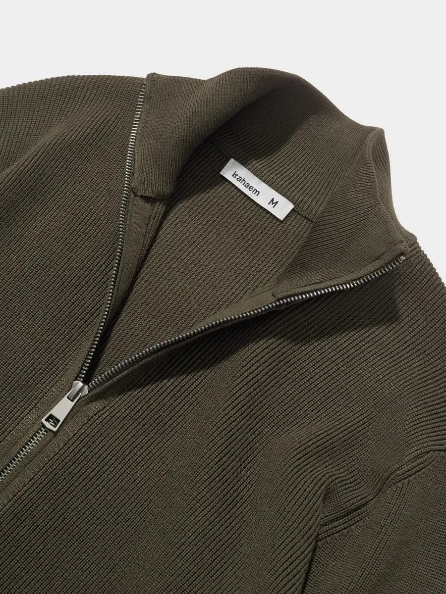 Свитер мужской на молнии с горлом