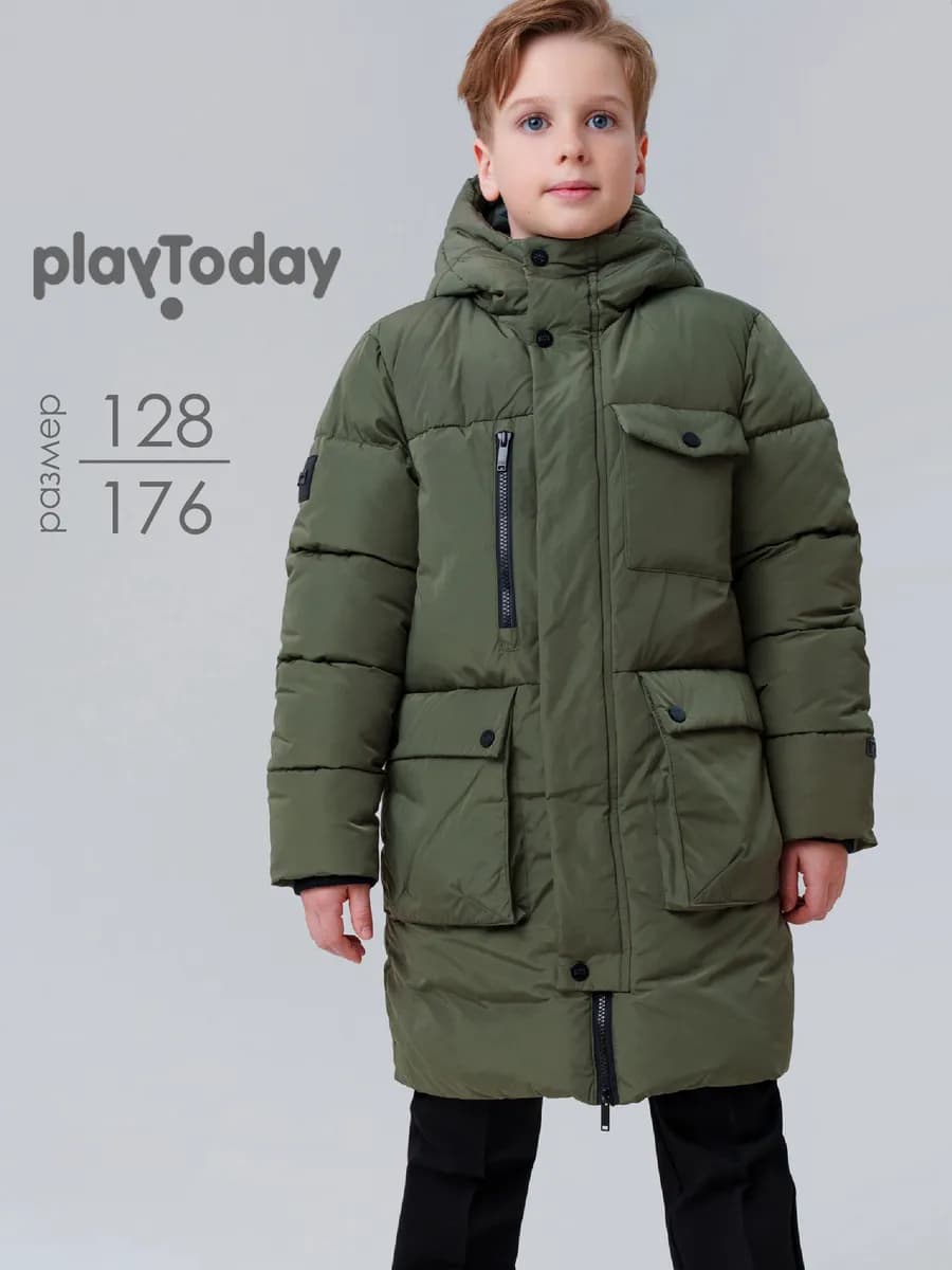 Пальто зимнее куртка утепленная подростковая длинная