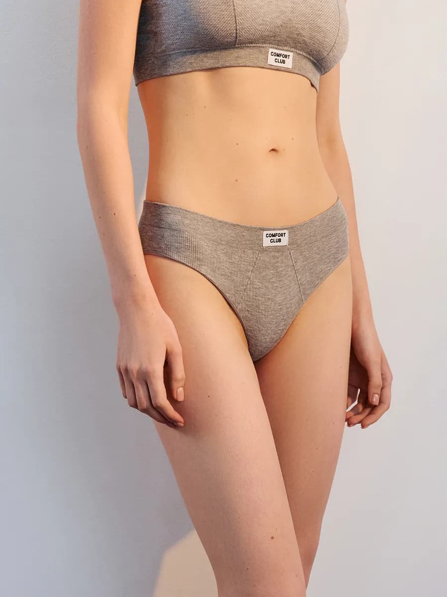 Трусы-слипы бесшовные с рельефами