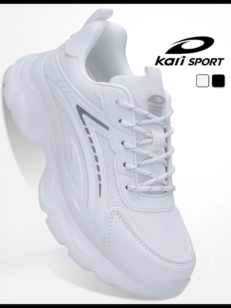 Кроссовки осень белые дышащие - фото 1