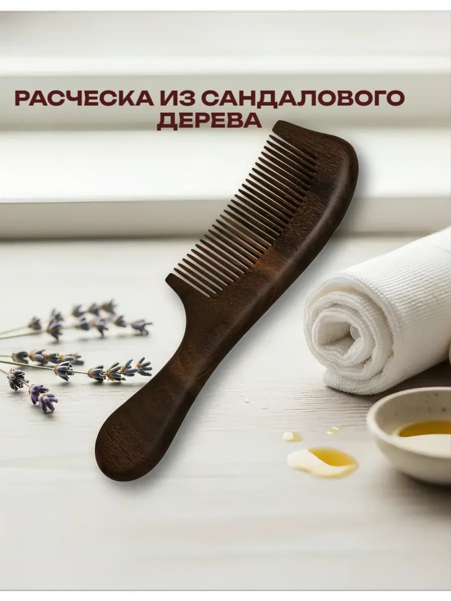 расческа из сандалового дерева
