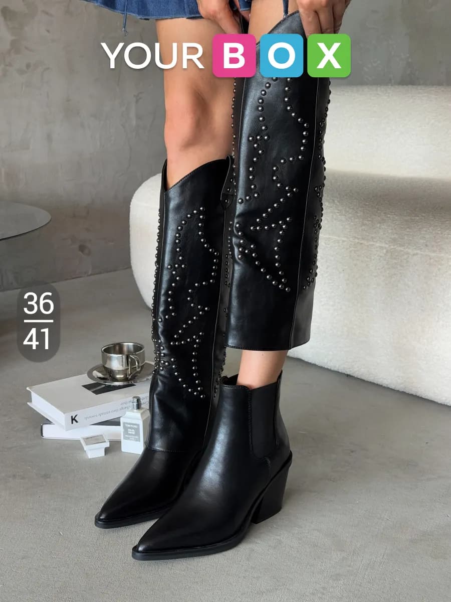 Демисезонные сапоги казаки высокие