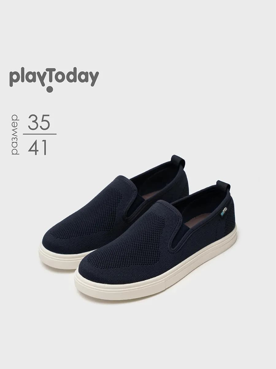 Кеды подростковые слипоны на сменку в школу легкие - фото 1