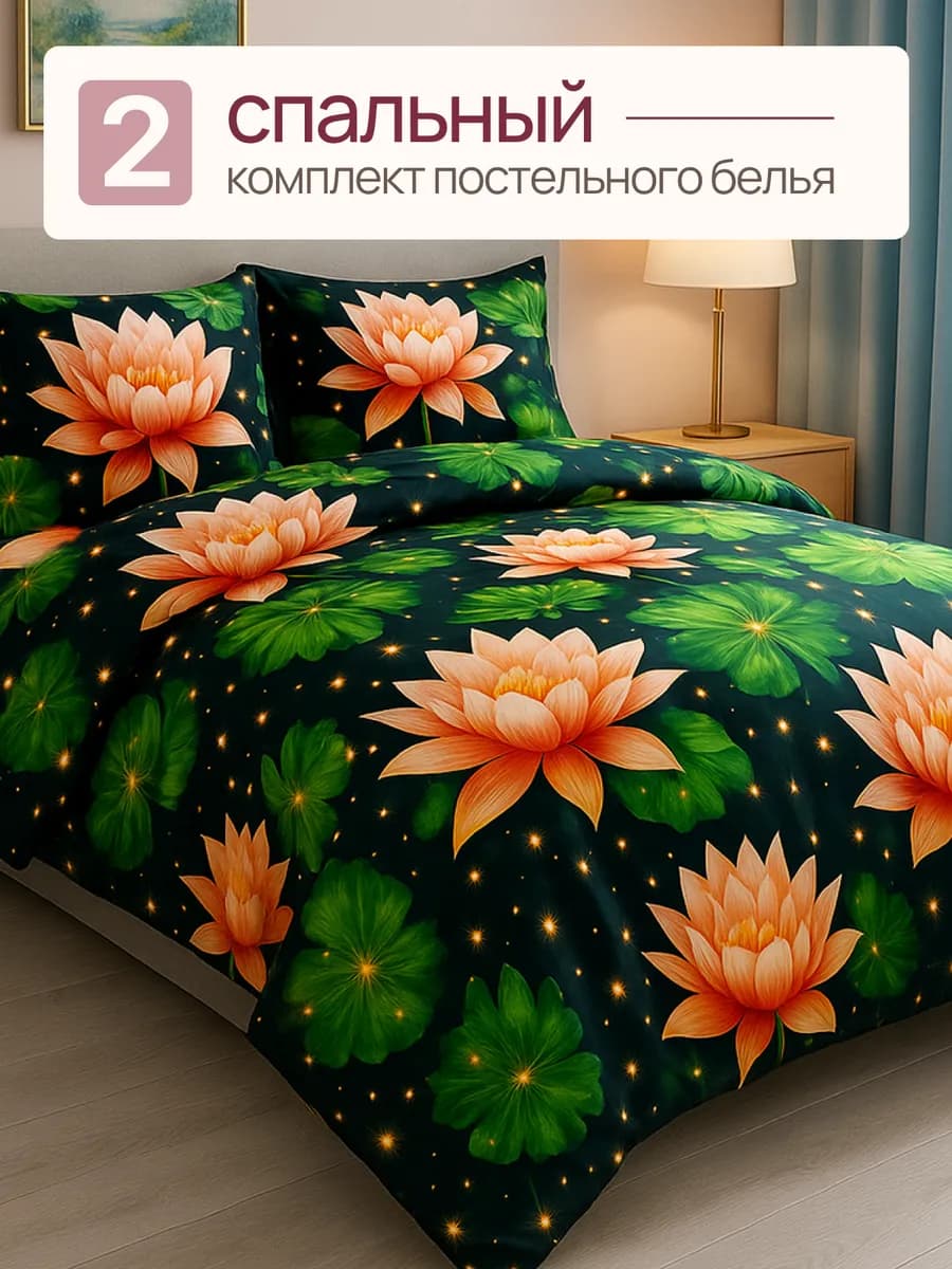 Постельное белье 2 спальное, наволочки 70х70