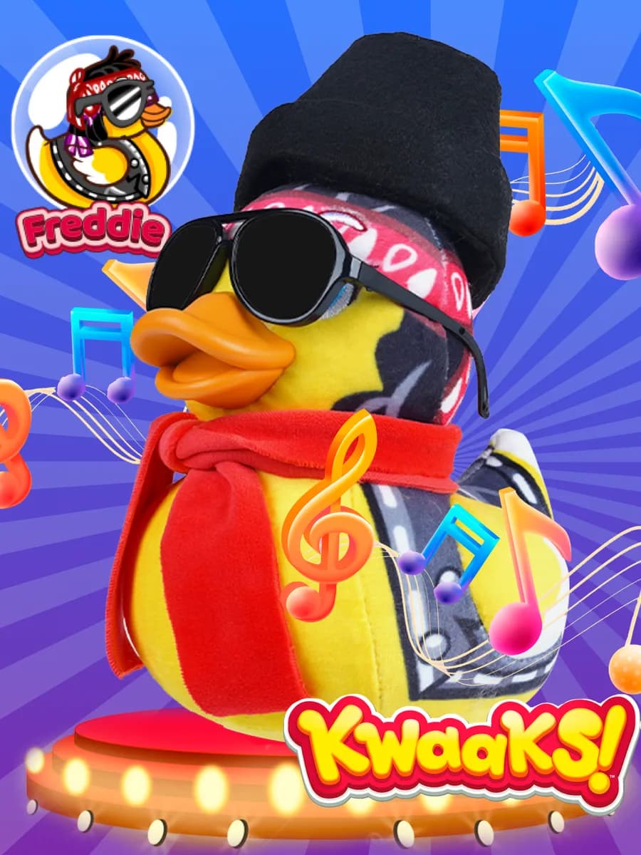 Мягкая игрушка уточка Фредди 15 см