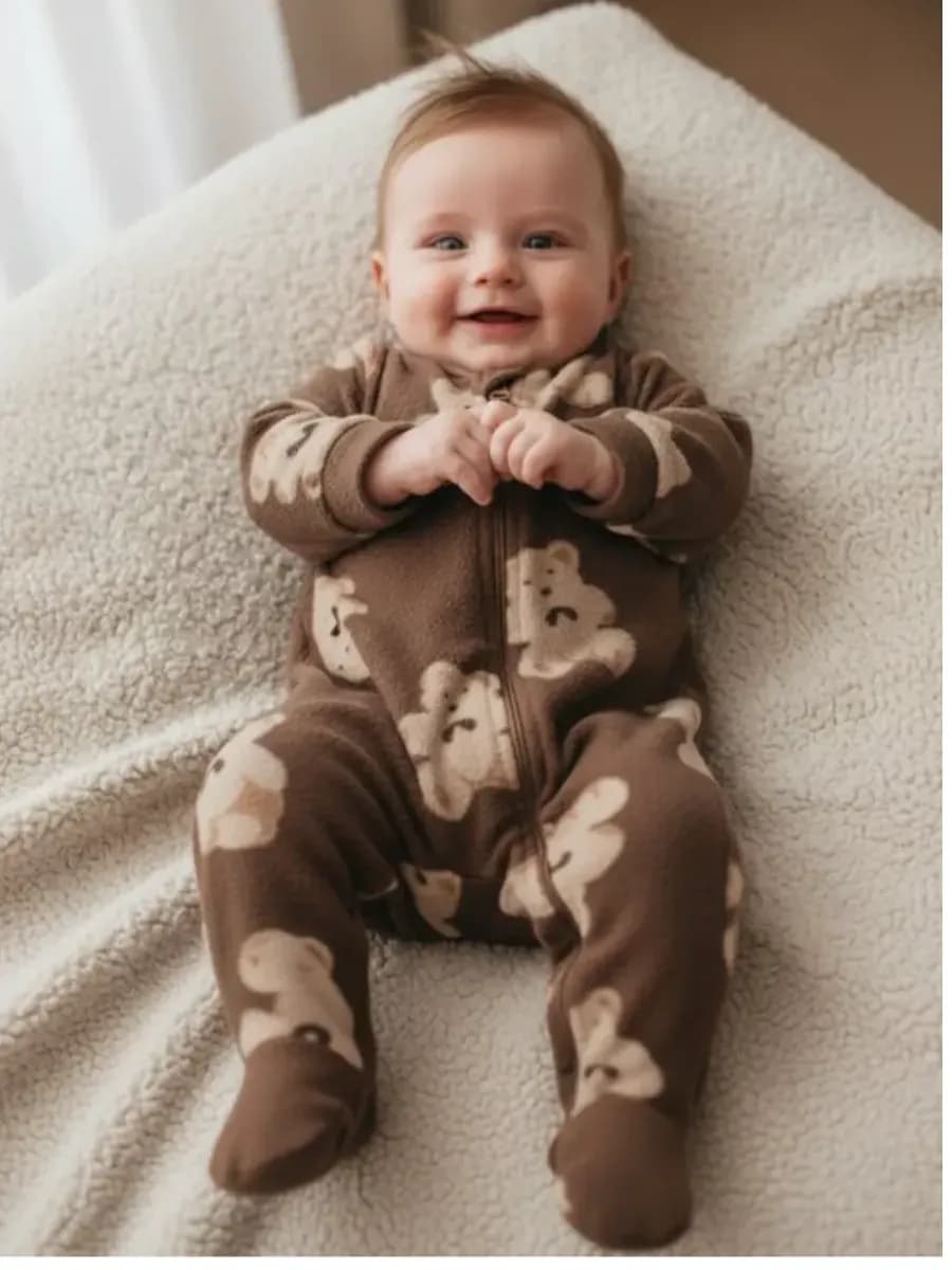 Комбинезон флисовый слип поддева