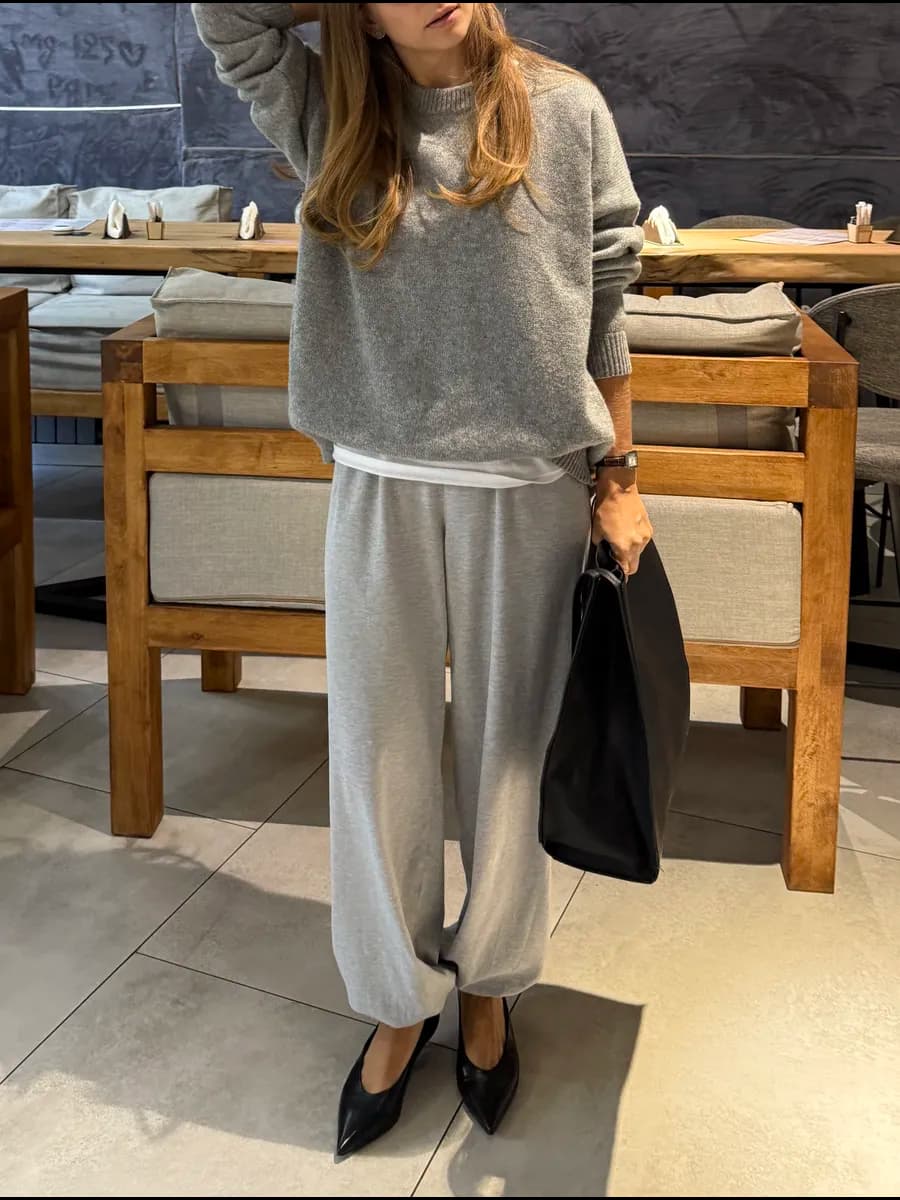 Брюки джоггеры свободные на резинке