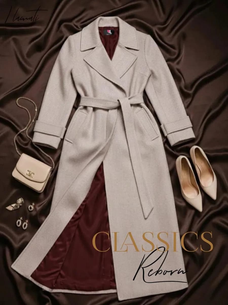 Пальто демисезонное длинное