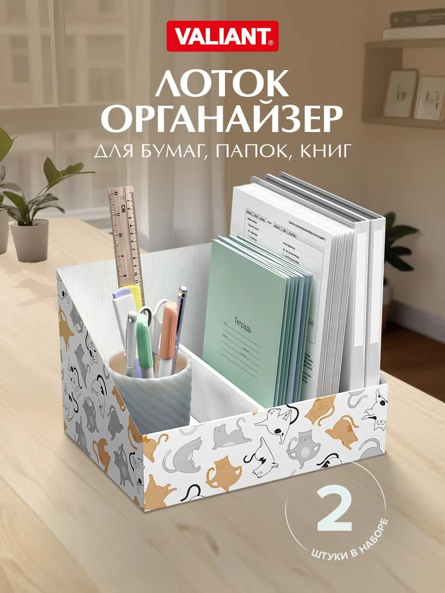 Лоток для бумаг вертикальный набор, 2 шт