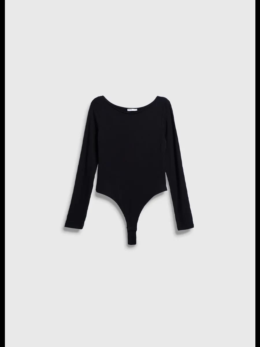 Лонгслив боди из вискозы