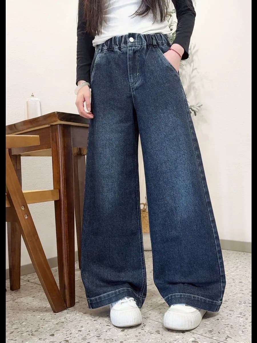 Джинсы y2k широкие багги на резинке