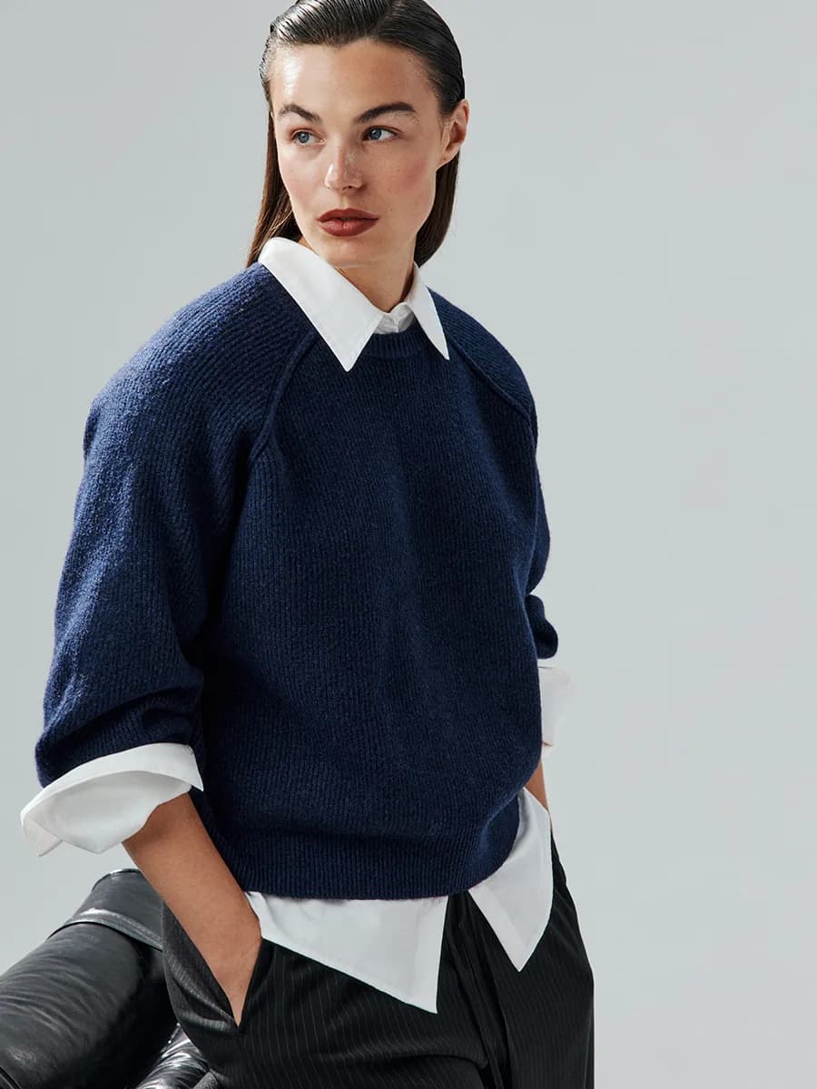 PLUS SIZE Джемпер вязаный с рукавами-реглан