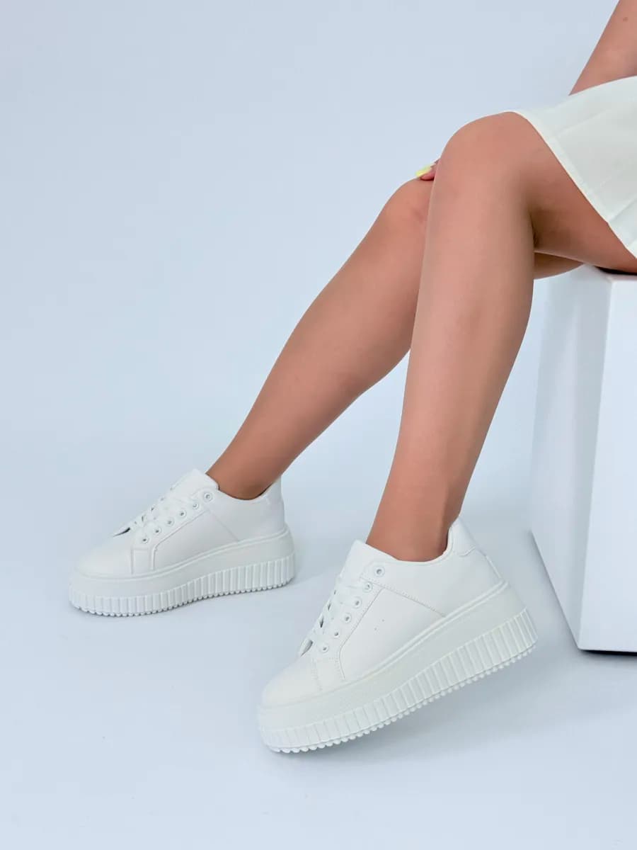 Кроссовки танкетка - фото 1