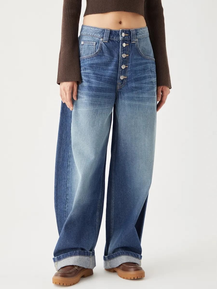 Джинсы баллоны WIDE BALLOON широкие