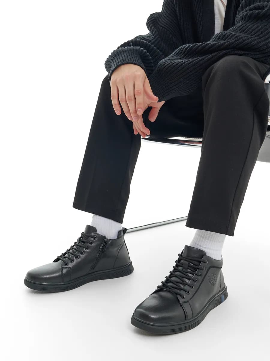 Ботинки мужские демисезонные натуральная кожа