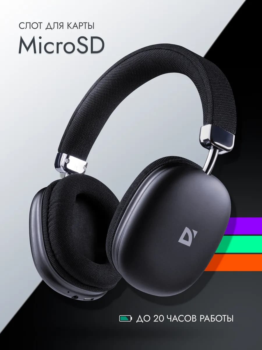 Наушники беспроводные большие с микрофоном
