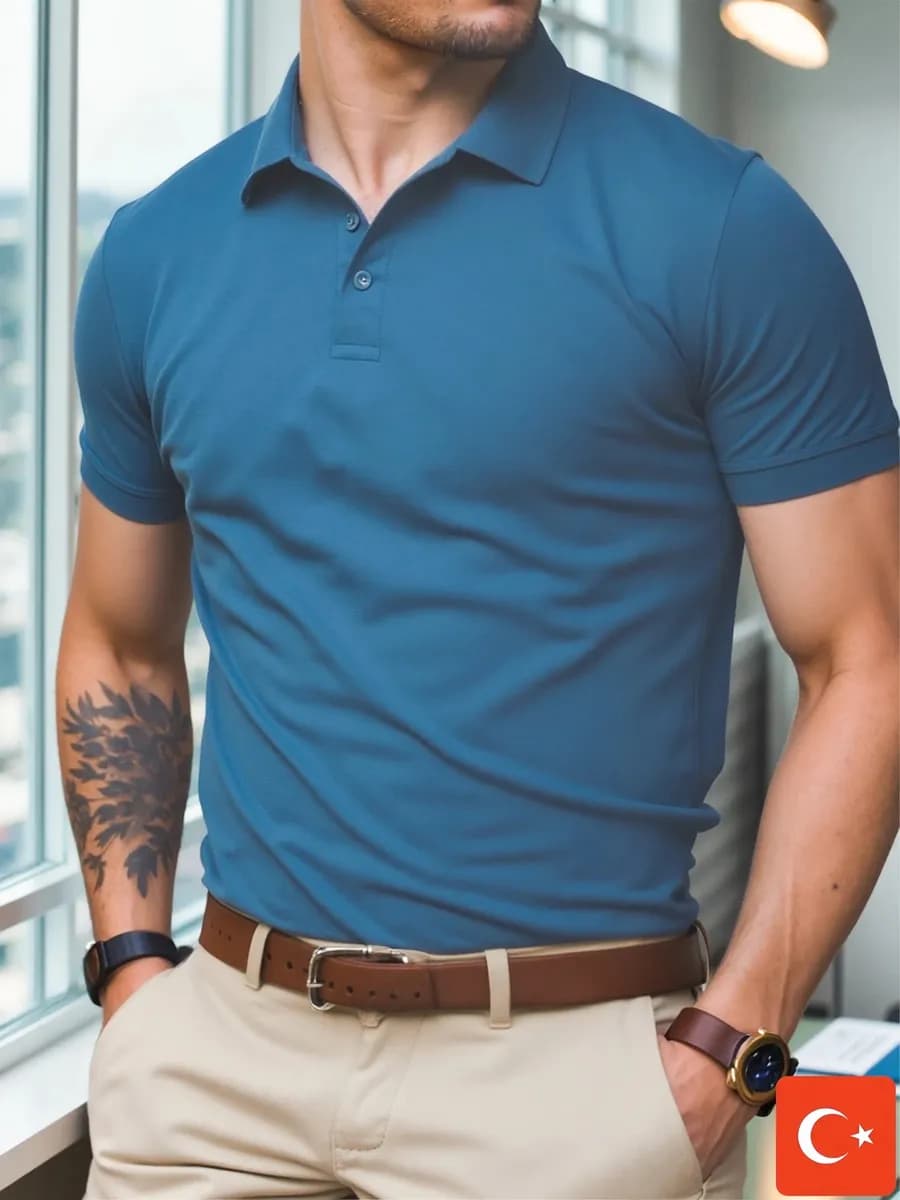 Футболка поло с коротким рукавом Турция - фото 1