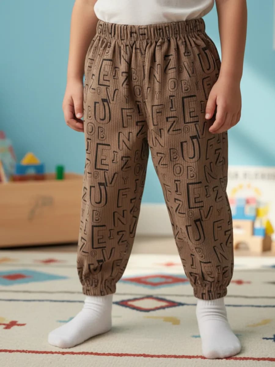 Брюки детские легкие на резинке с манжетами