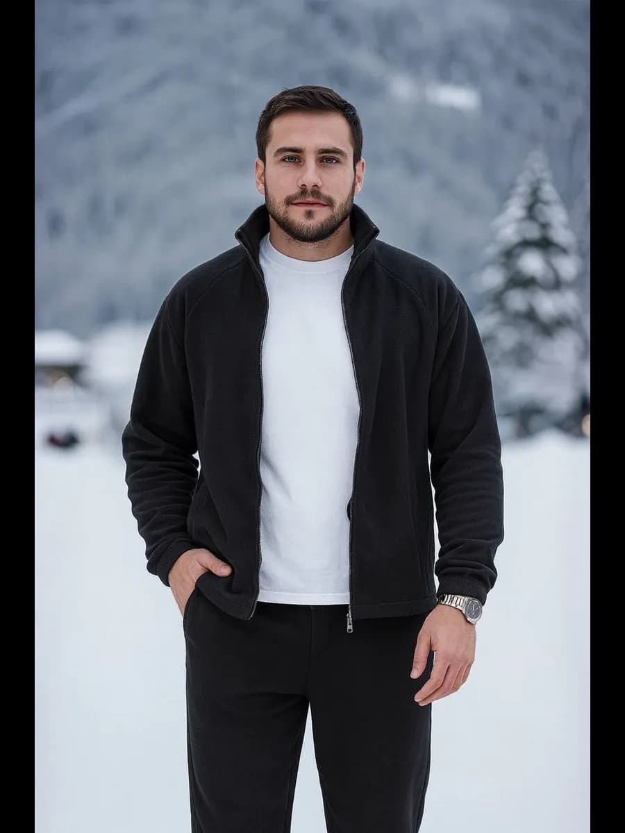 Спортивный костюм флисовый теплый на молнии