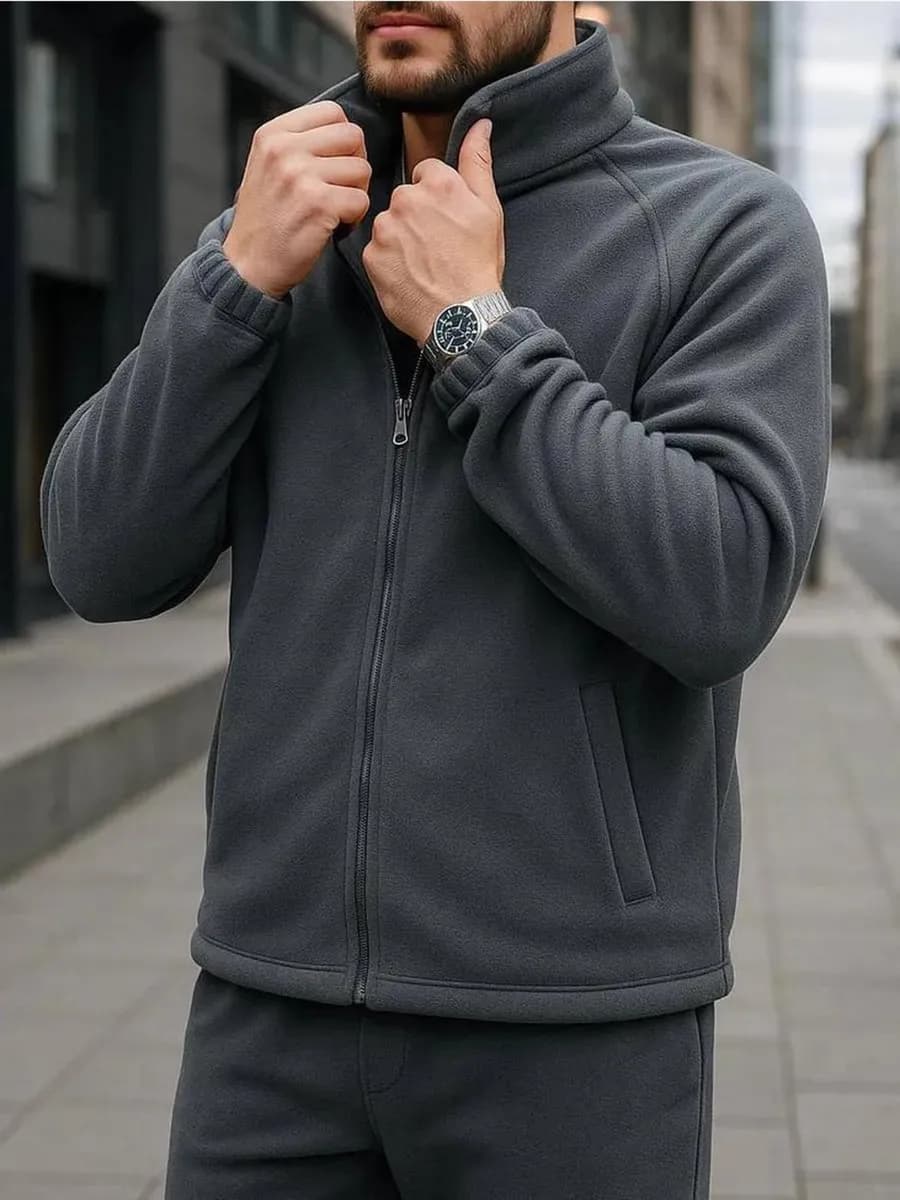 Спортивный костюм флисовый теплый на молнии