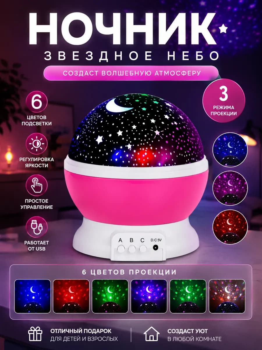 Ночник проектор звездное небо