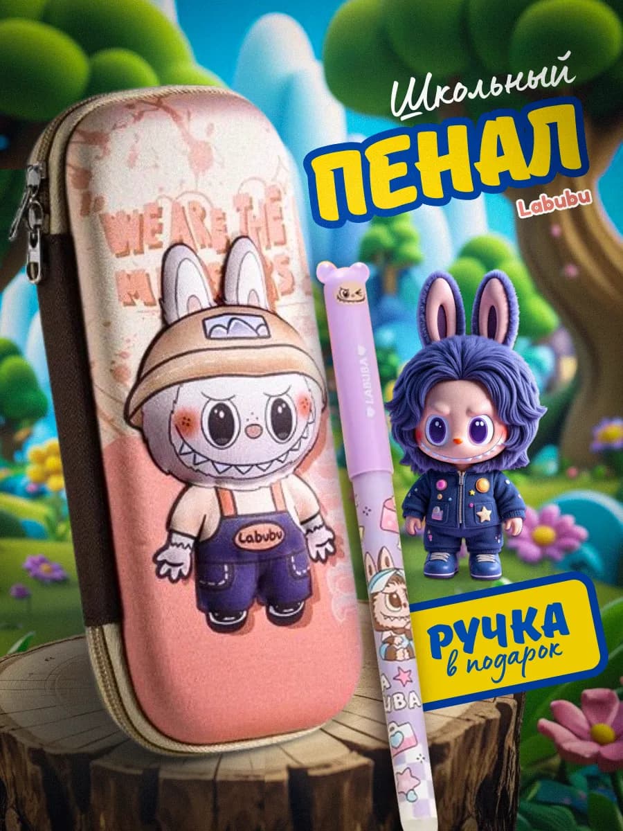 Пенал Лабубу 3D