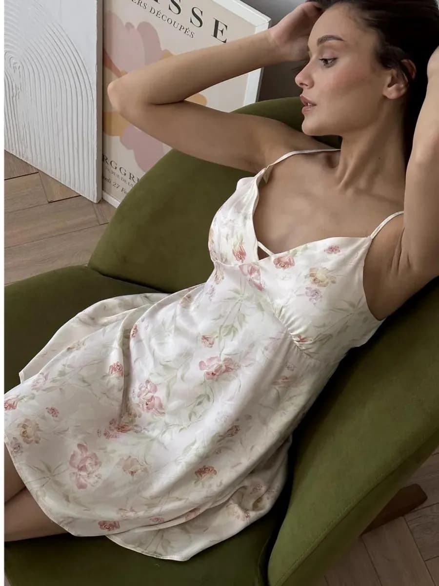 Ночная сорочка домашнее платье ночнушка - фото 1