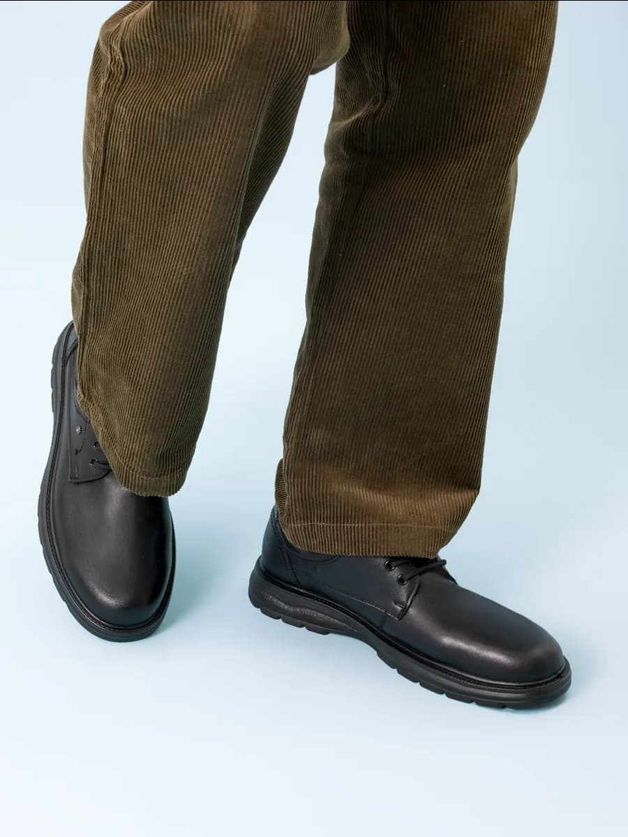 Полуботинки кожаные классические - фото 1