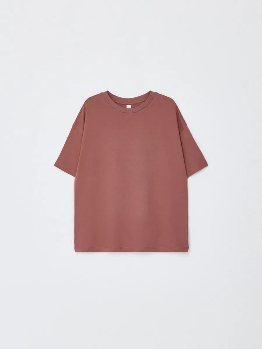 Футболка базовая однотонная хлопковая