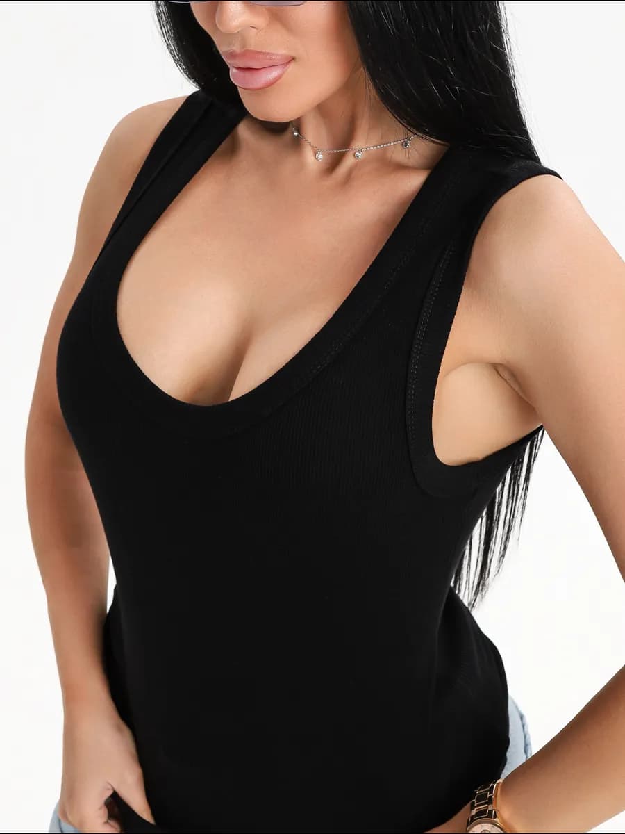 Майка базовая спортивная под пиджак - фото 1