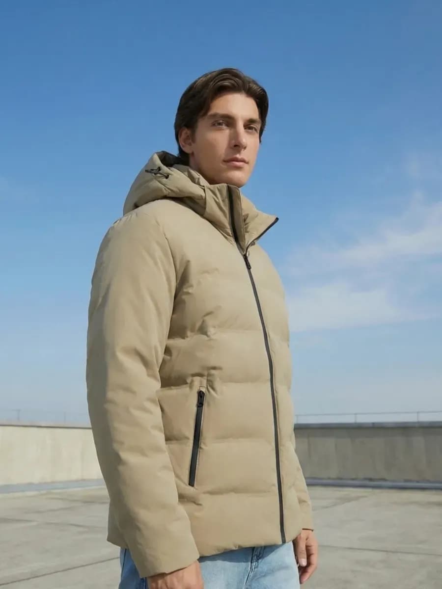 Куртка стеганая с капюшоном - фото 1