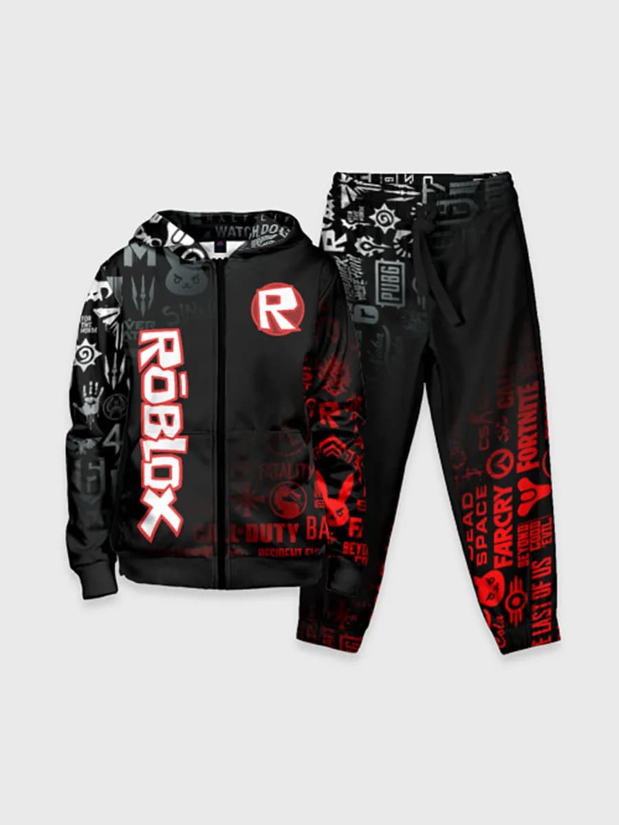 Костюм с принтом roblox роблокс
