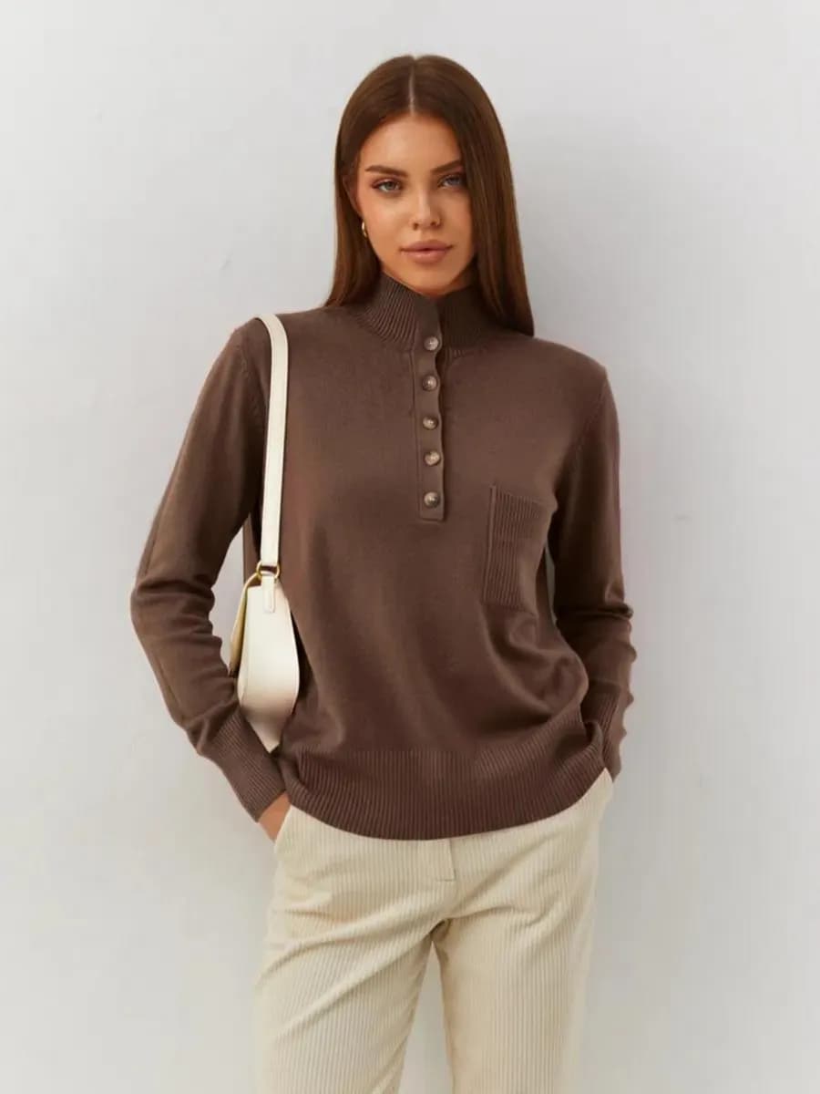 Джемпер трикотажный с горлом