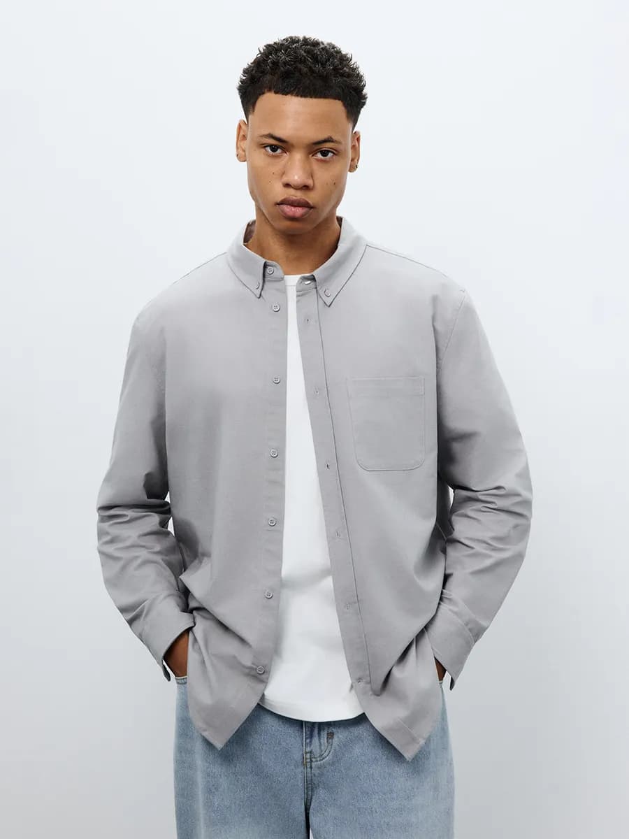 Рубашка классическая прямая 100% хлопок