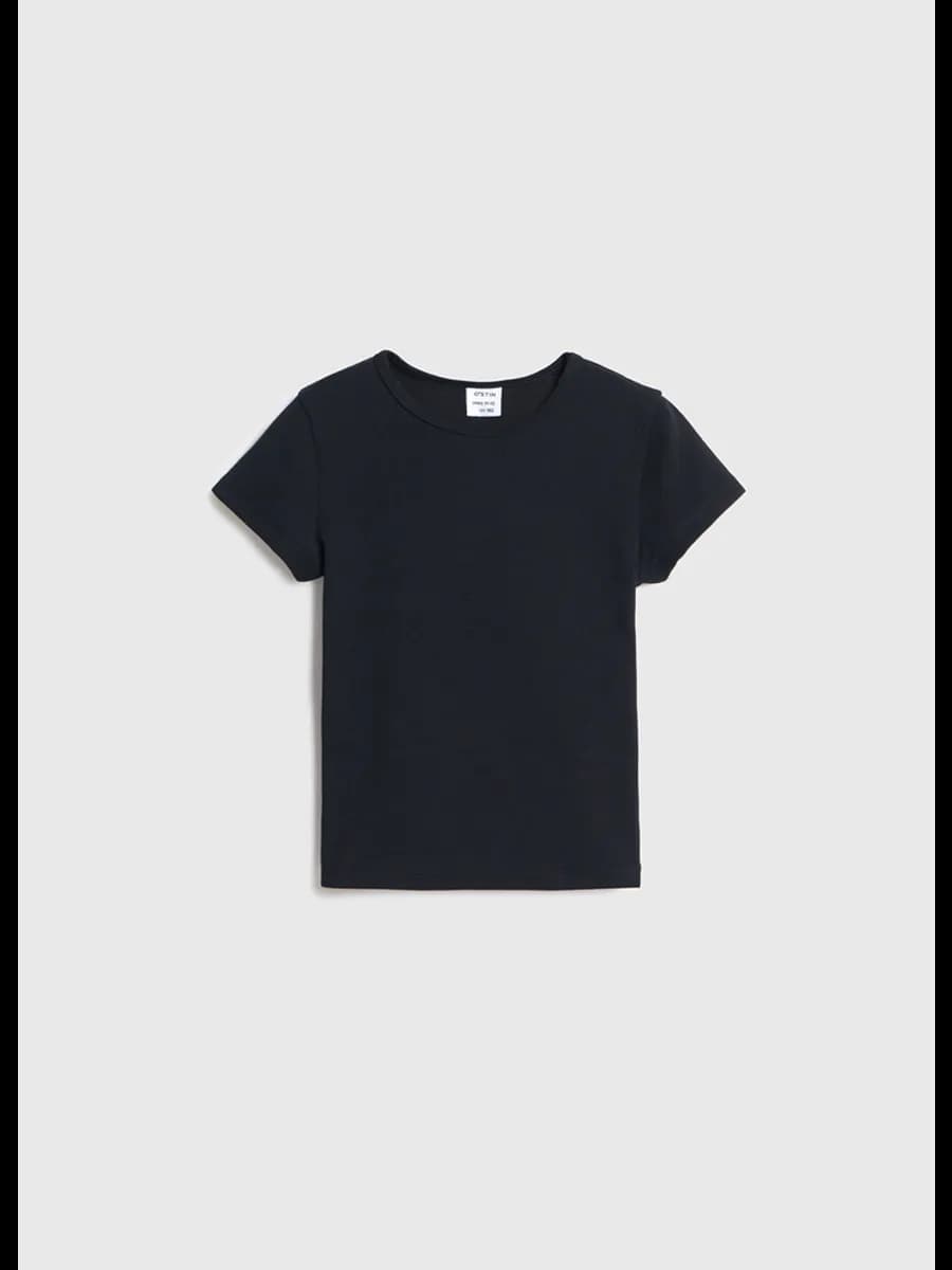 Базовая футболка в рубчик для подростка