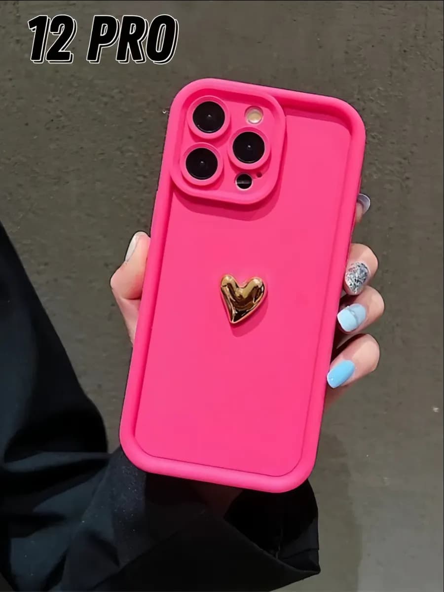 Чехол на Iphone 12 pro Золотое Сердце