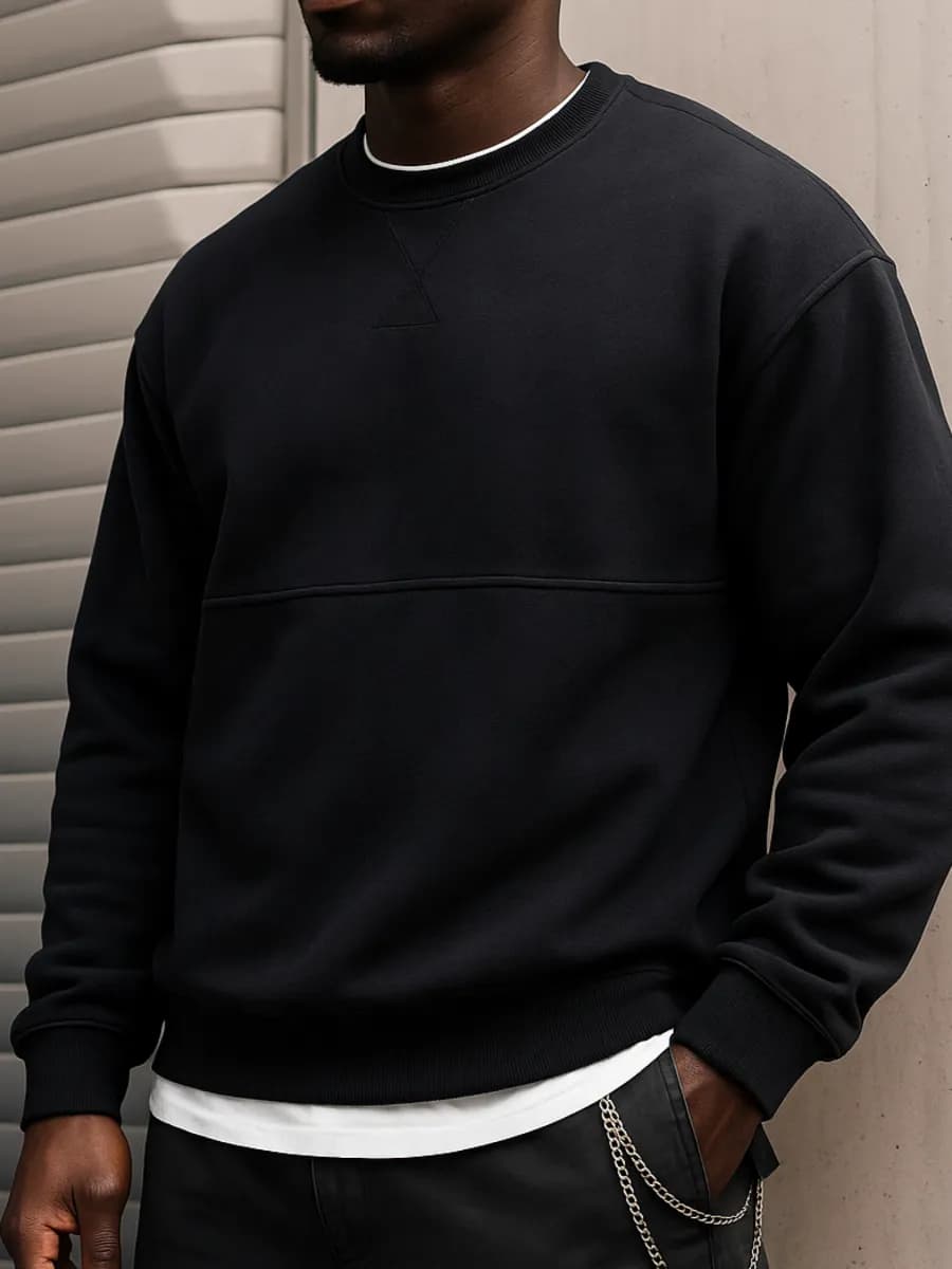 Свитшот флисовый оверсайз