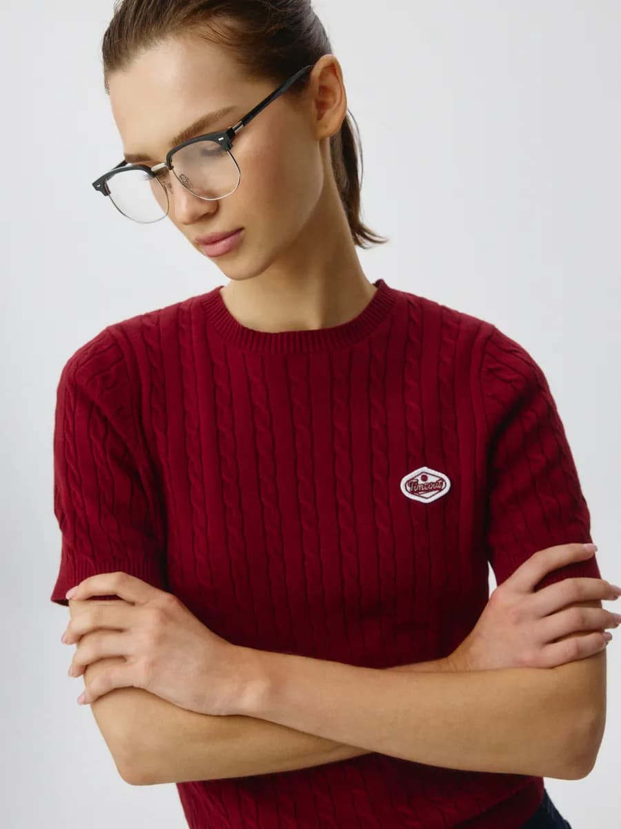 Джемпер с короткими рукавами