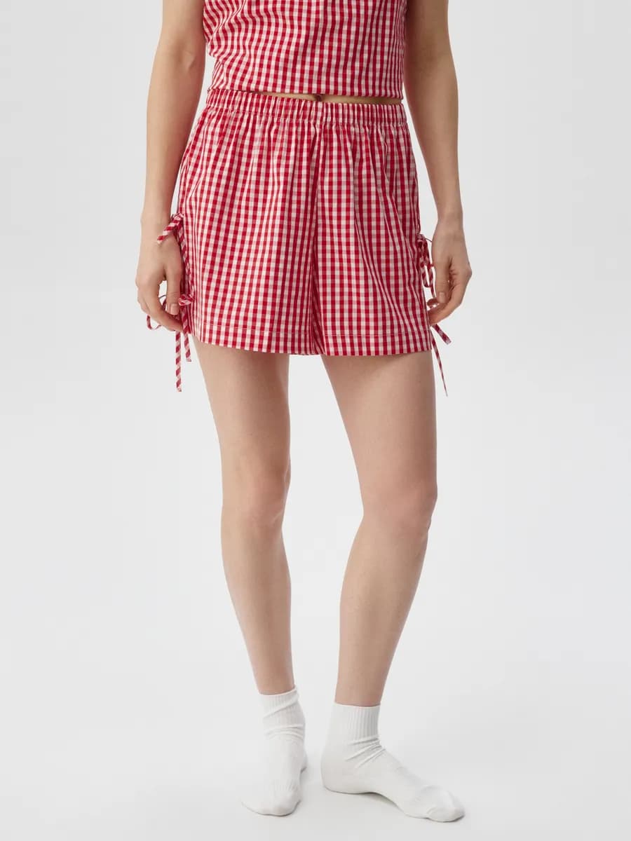 Домашние шорты с завязками-бантиками - фото 1