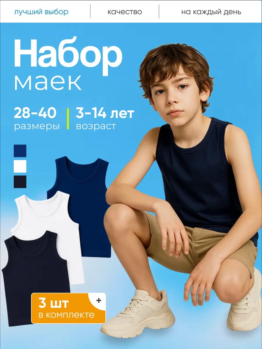 Набор маек 3 шт