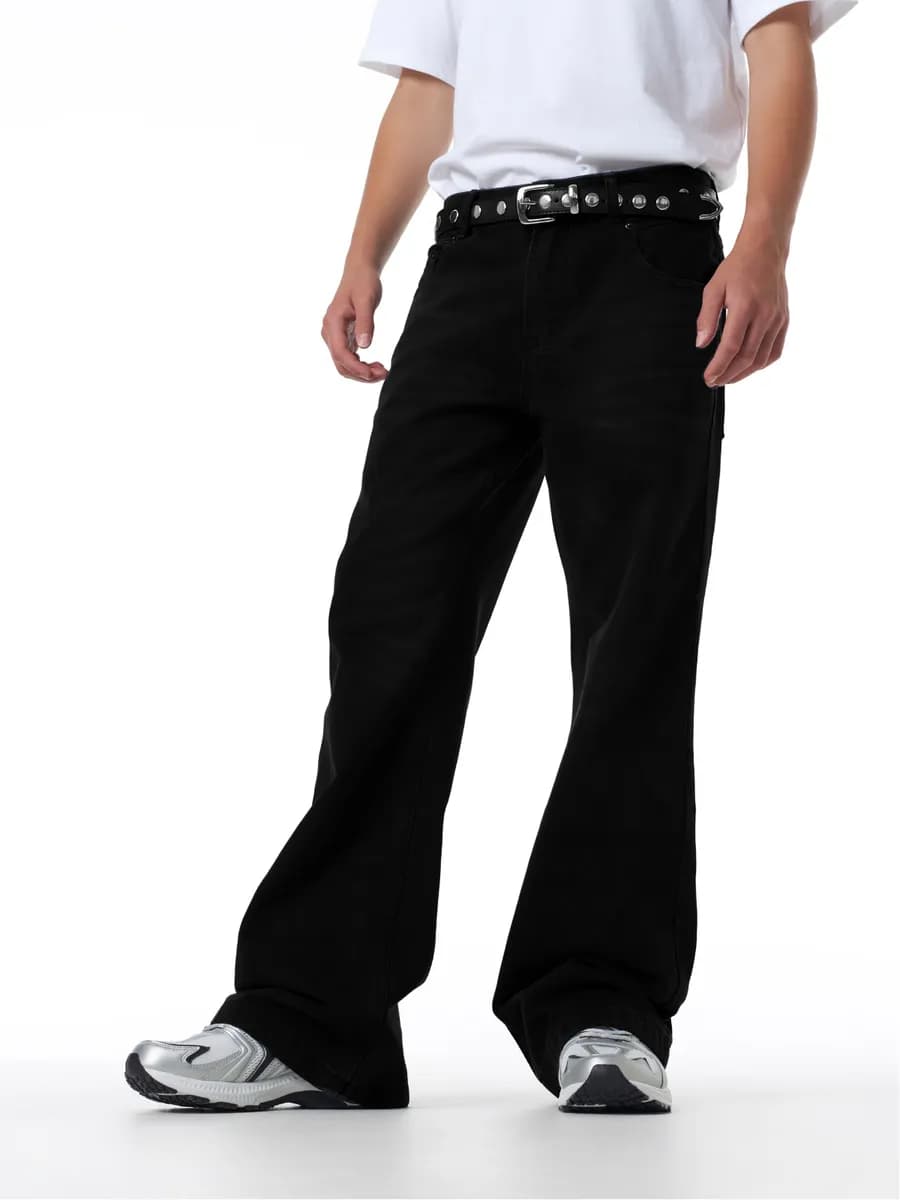 Флаед джинсы клеш от колена