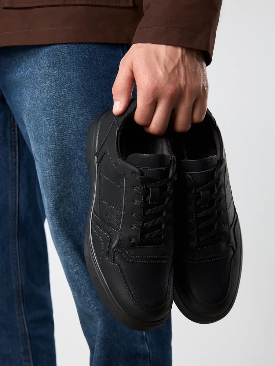 Кеды кожаные натуральные