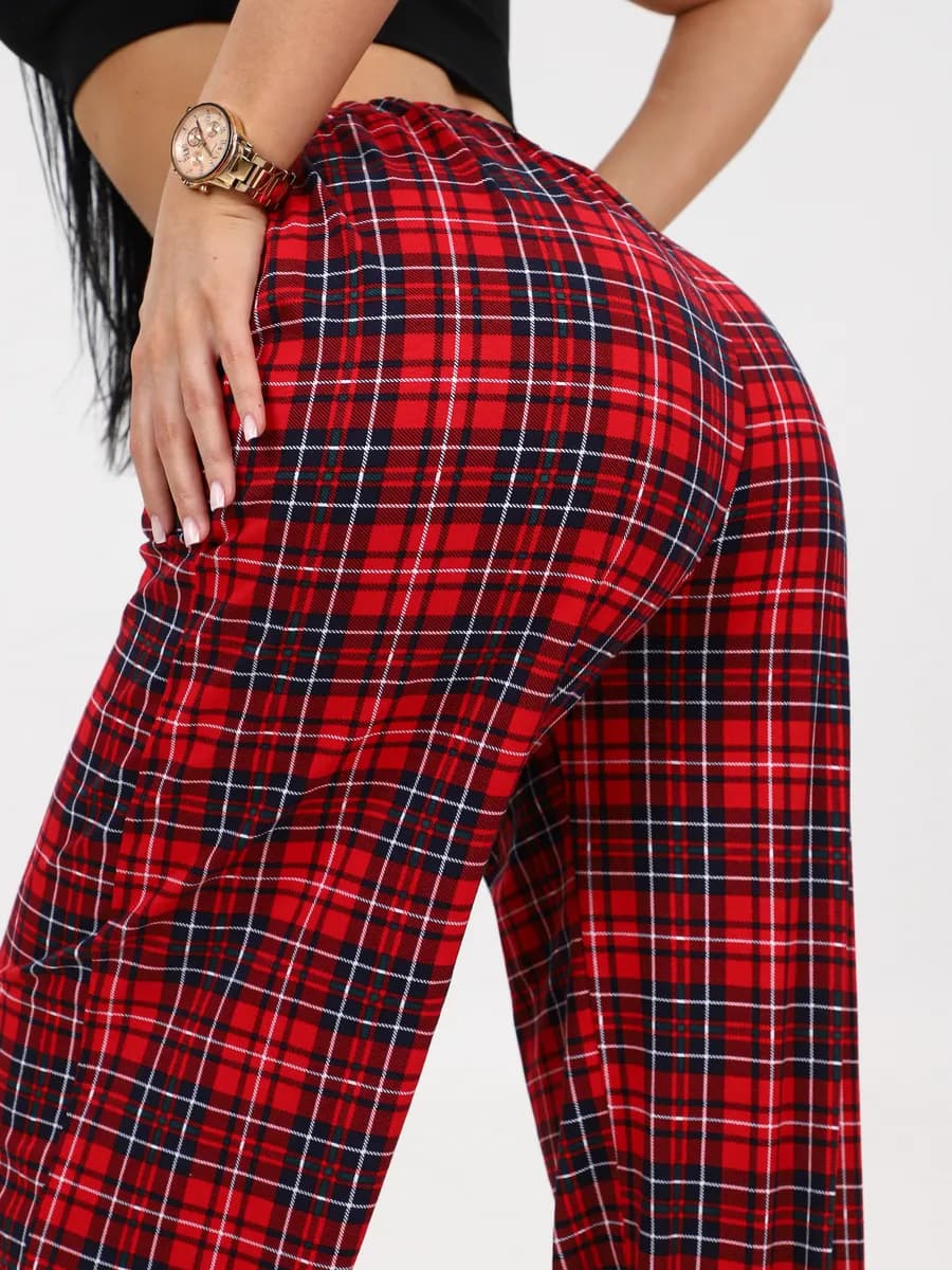 Брюки домашние летние на резинке больших размеров