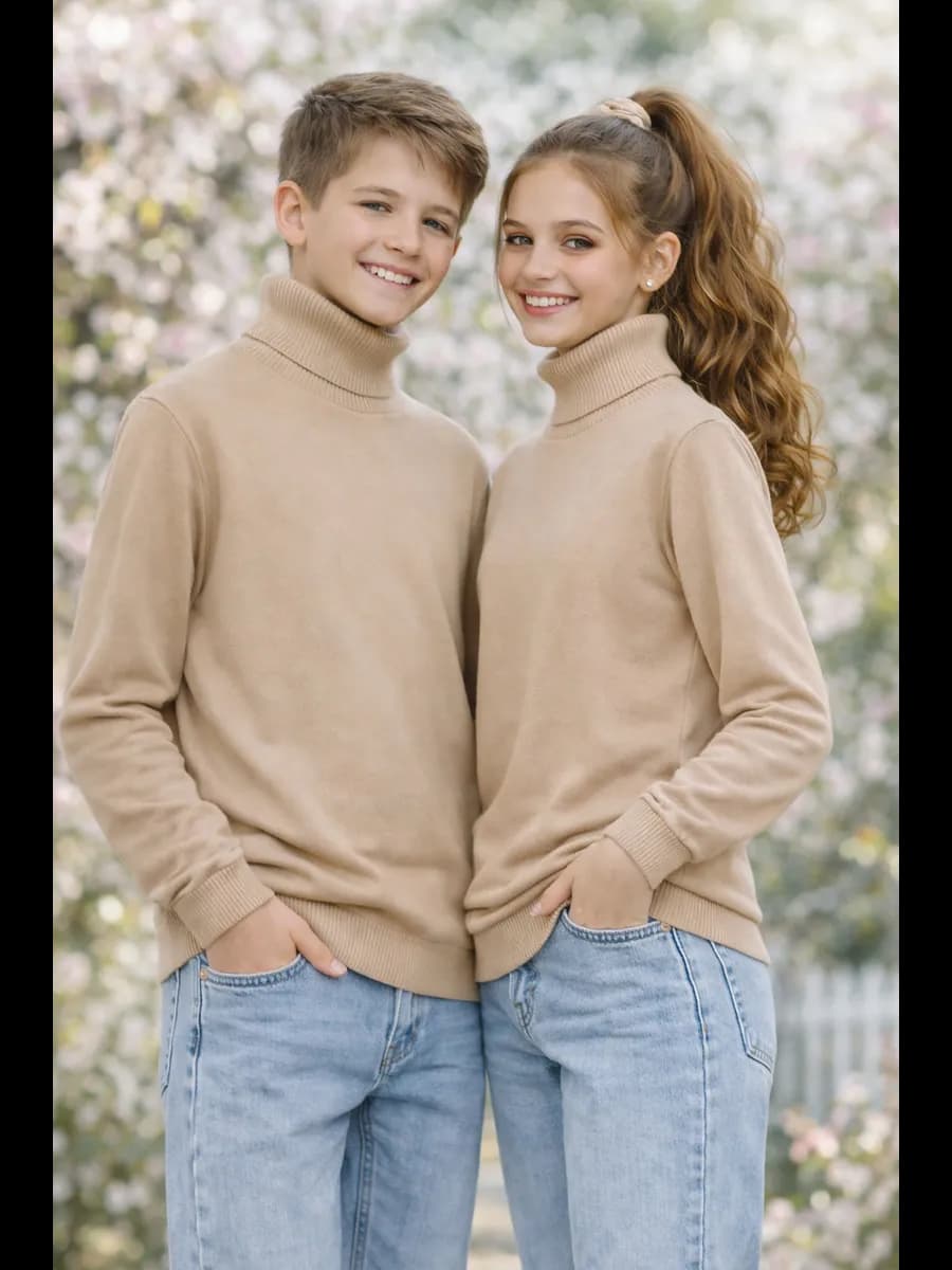 Водолазка тонкая с высоким горлом - фото 1